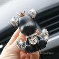 Diamond Studded Bear Portable Car Vent Aromaterapy Clip